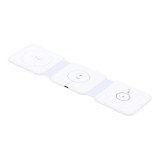 ที่ชาร์จไร้สาย Blue Box 3-in-1 Foldable Wireless Charger Pad 15W - White