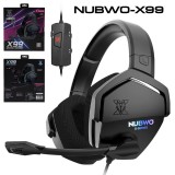 หูฟังเกมมิ่ง Nubwo gaming Headset X99 Black