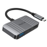 Raycue Port Hub 3-in-1 USB-C to USB-A, USB-C, HDMI (HC-RC2301) Space Gray