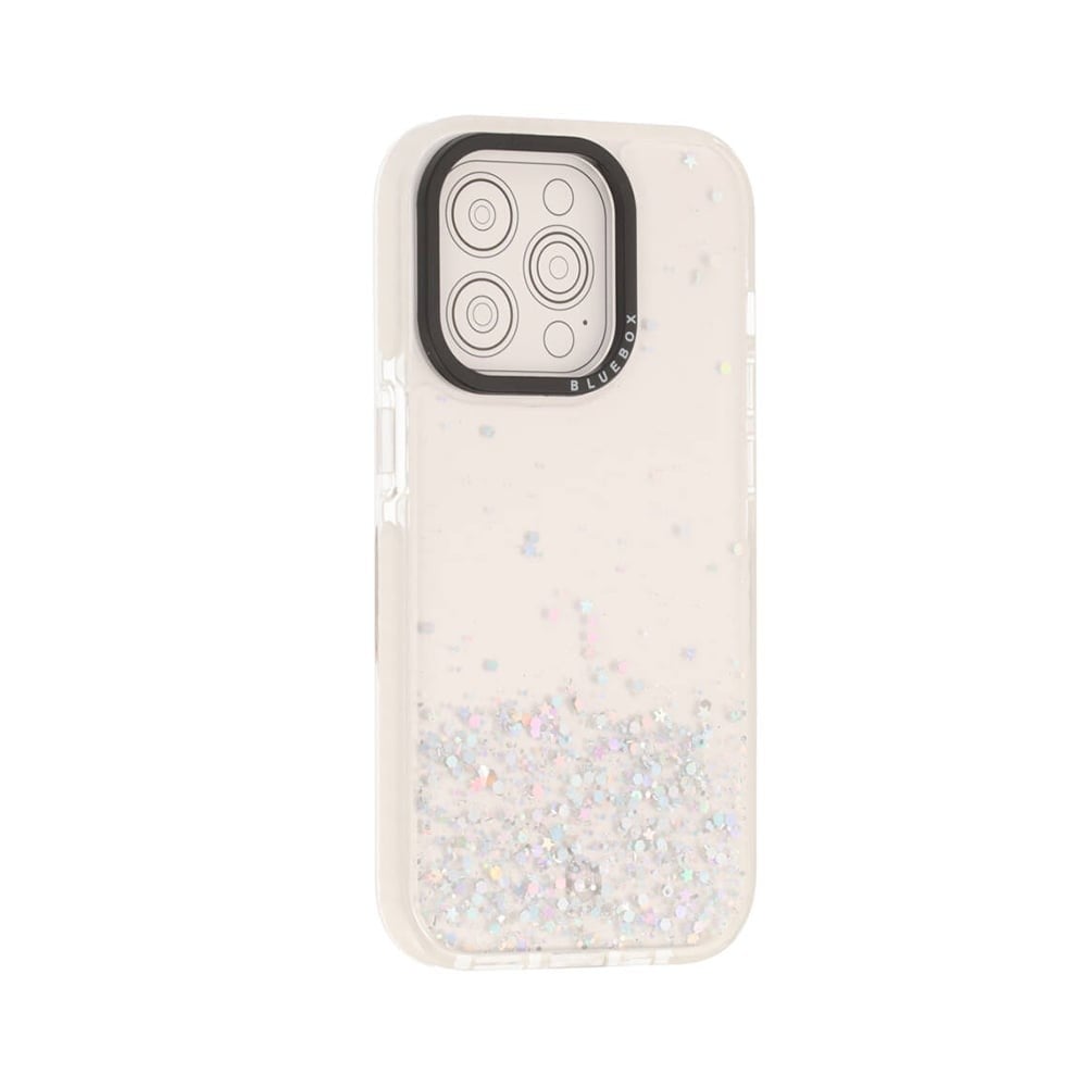 เคส Blue Box iPhone 14 Plus Clear Glitter with black camera frame