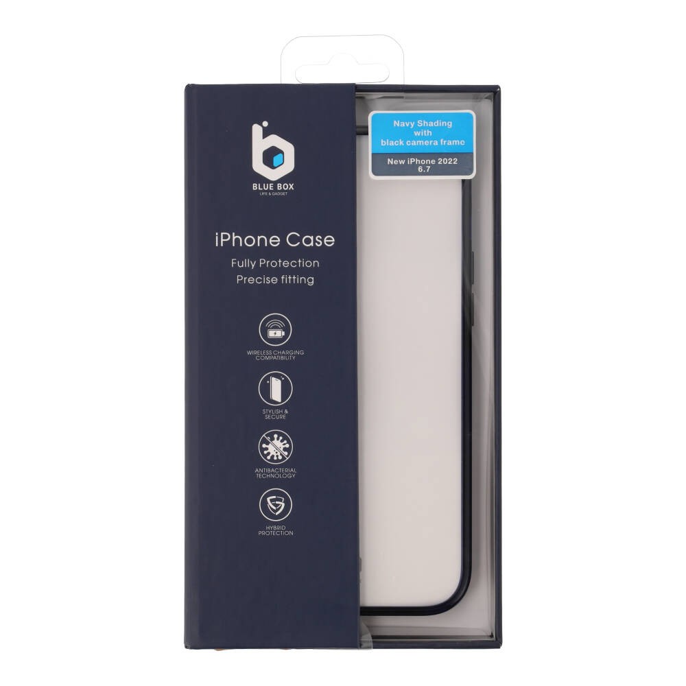 เคส Blue Box iPhone 14 Plus Navy Shading with black camera frame