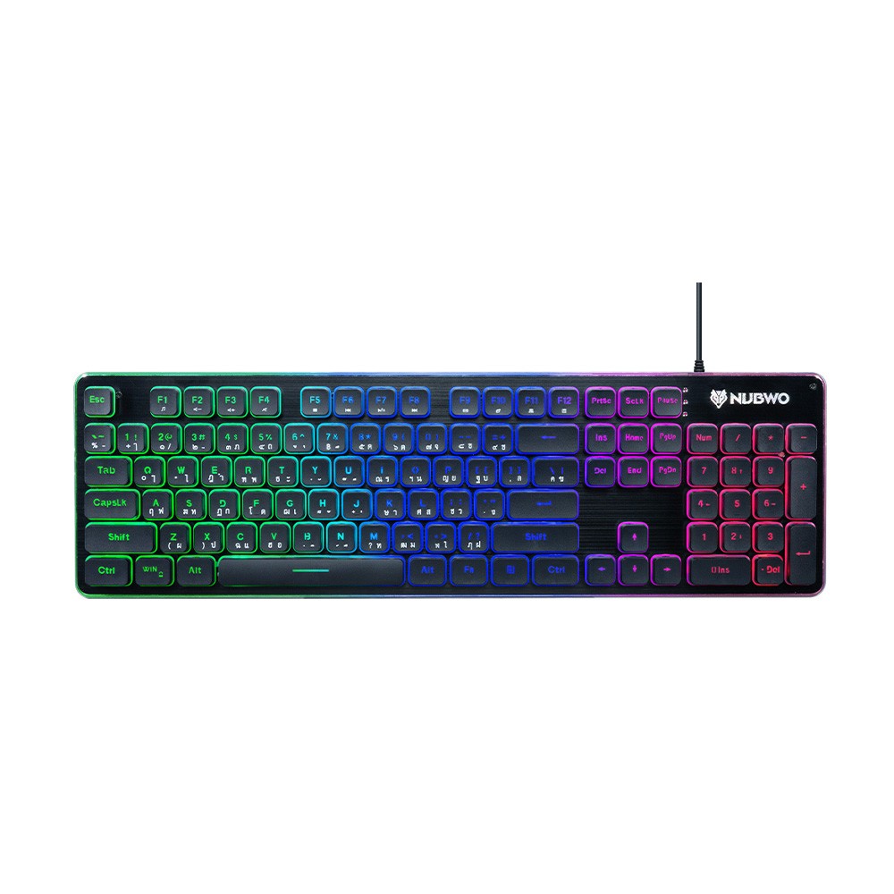 คีย์บอร์ดเกมมิ่ง Nubwo Gaming Keyboard Fortune NK-32 Black