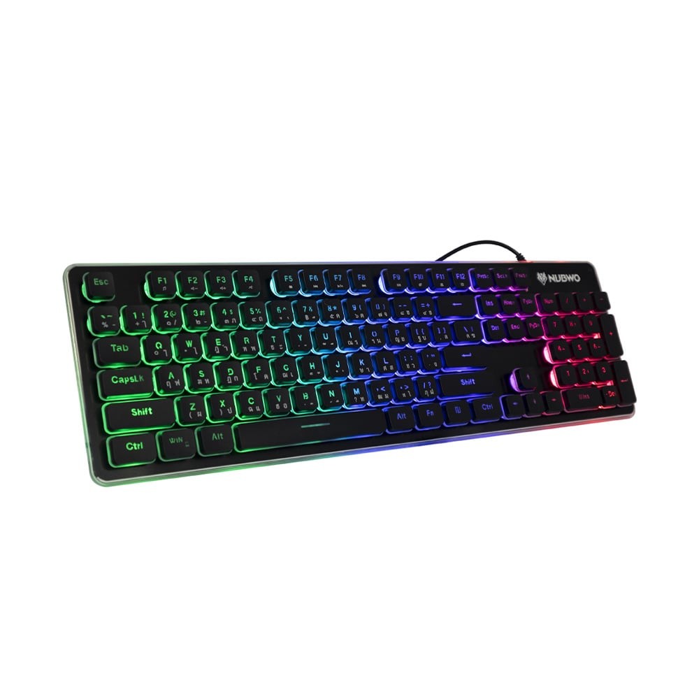 คีย์บอร์ดเกมมิ่ง Nubwo Gaming Keyboard Fortune NK-32 Black