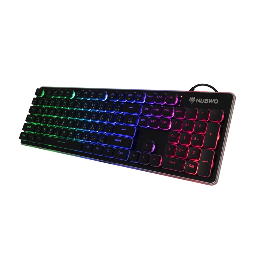 คีย์บอร์ดเกมมิ่ง Nubwo Gaming Keyboard Fortune NK-32 Black