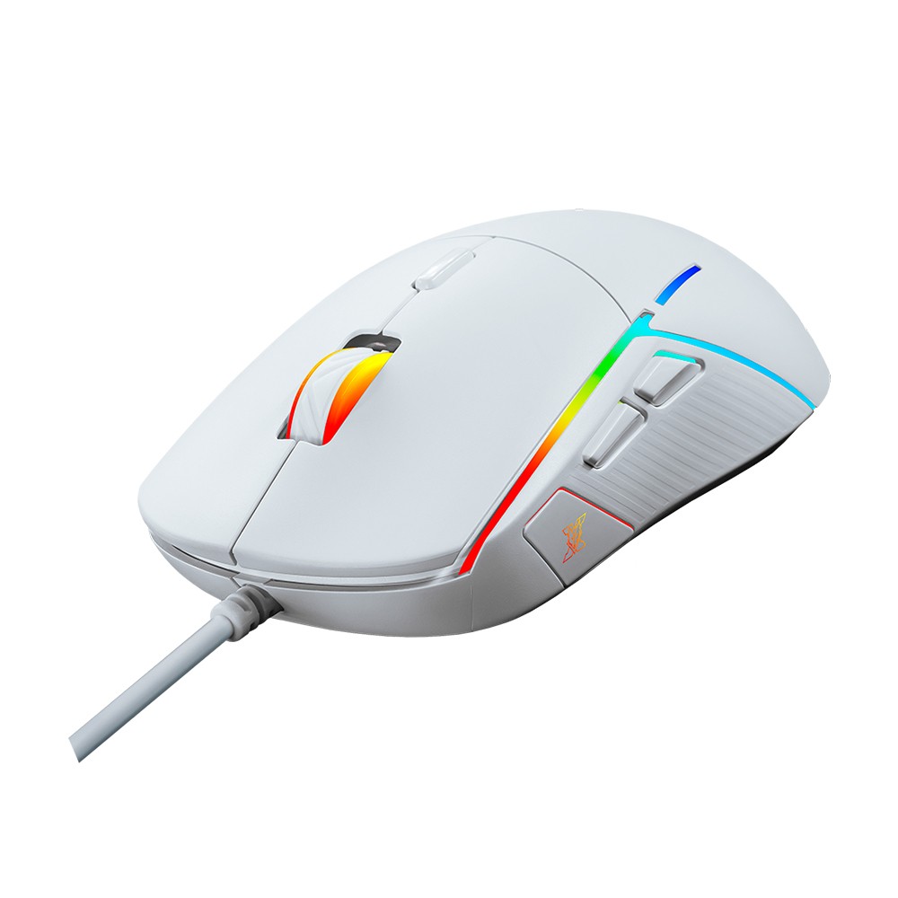 เมาส์เกมมิ่ง Nubwo Gaming Mouse Visitor X44 White