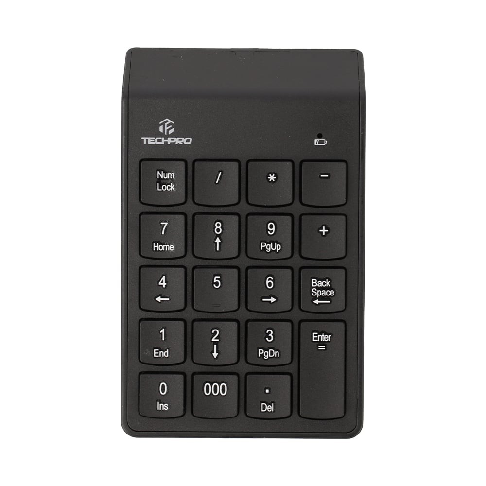 คีย์บอร์ดตัวเลขไร้สาย TECHPRO Wireless Numeric Keypad TK03 Black