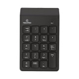 คีย์บอร์ดตัวเลขไร้สาย TECHPRO Wireless Numeric Keypad TK03 Black