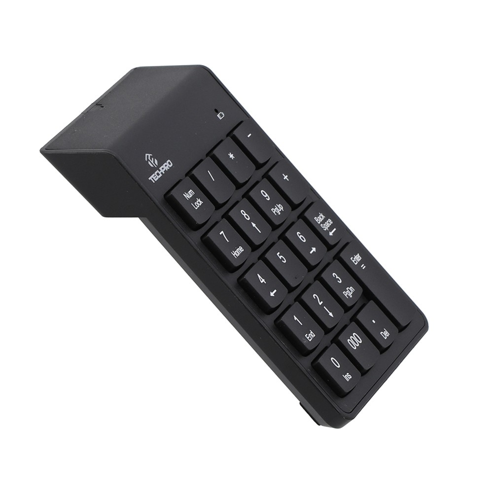 คีย์บอร์ดตัวเลขไร้สาย TECHPRO Wireless Numeric Keypad TK03 Black