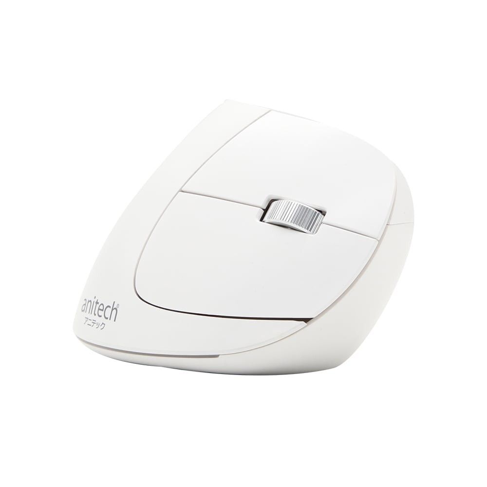 เมาส์ไร้สาย Anitech Bluetooth and Wireless Vertical Mouse (W230) White