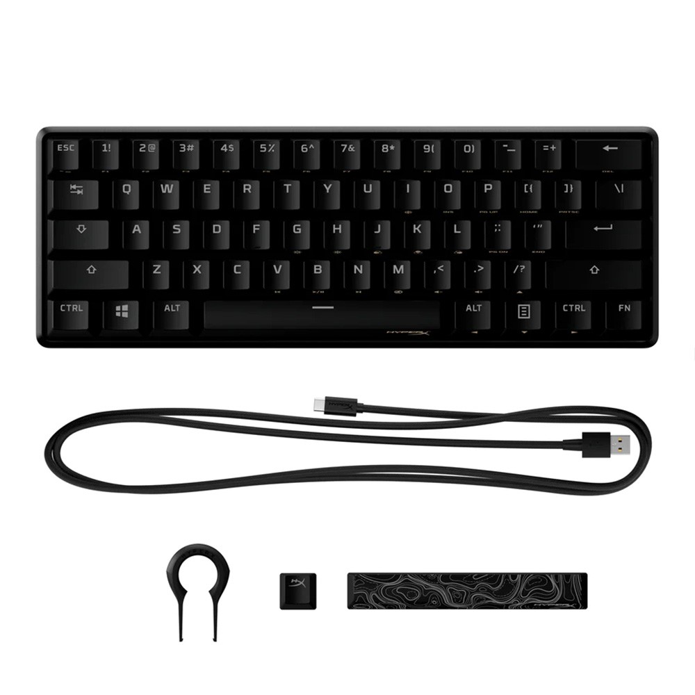 คีย์บอร์ดเกมมิ่ง HyperX Gaming Keyboard Alloy Origins 60 Aqua/Tactile SW (US)