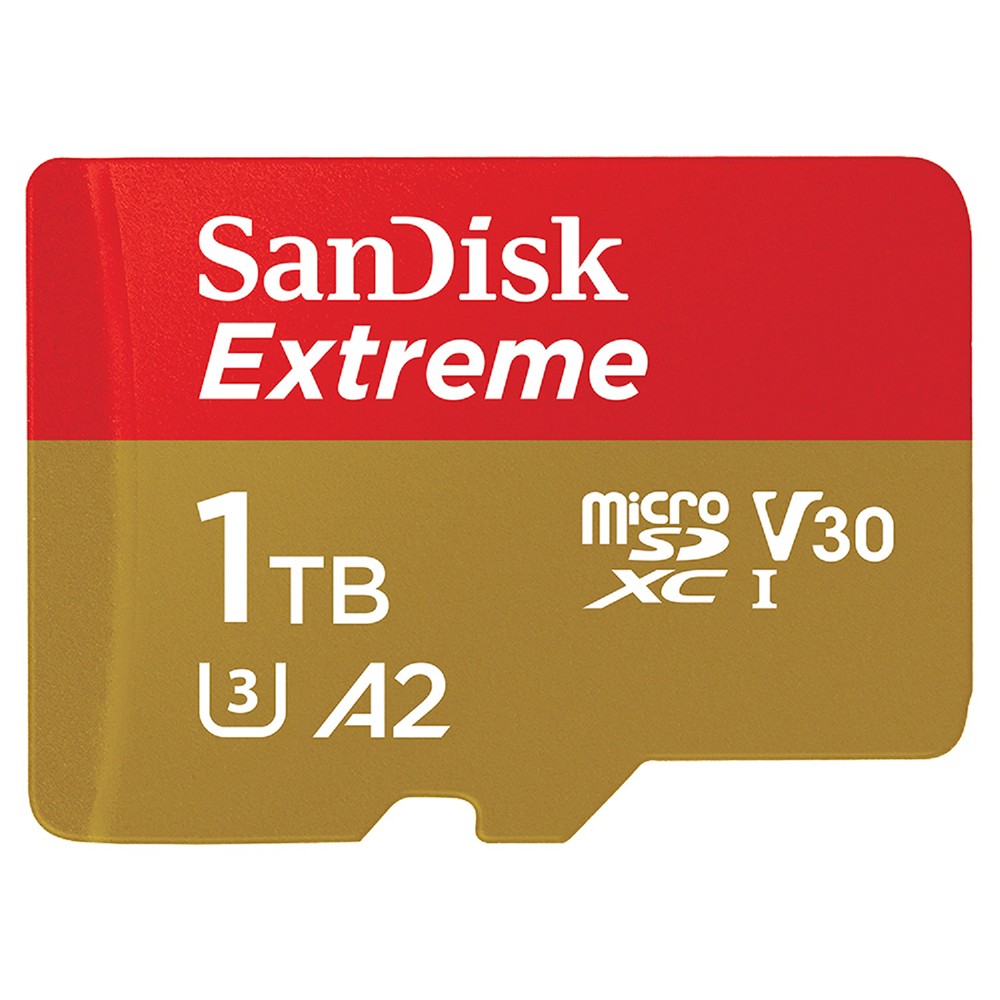 เมมโมรี่การ์ด SanDisk Extreme microSDXC 1TB V30 U3 C10 A2 190MB/s R 130MB/s Red-Gold (WSDSQXAV-1T00-GN6MN)