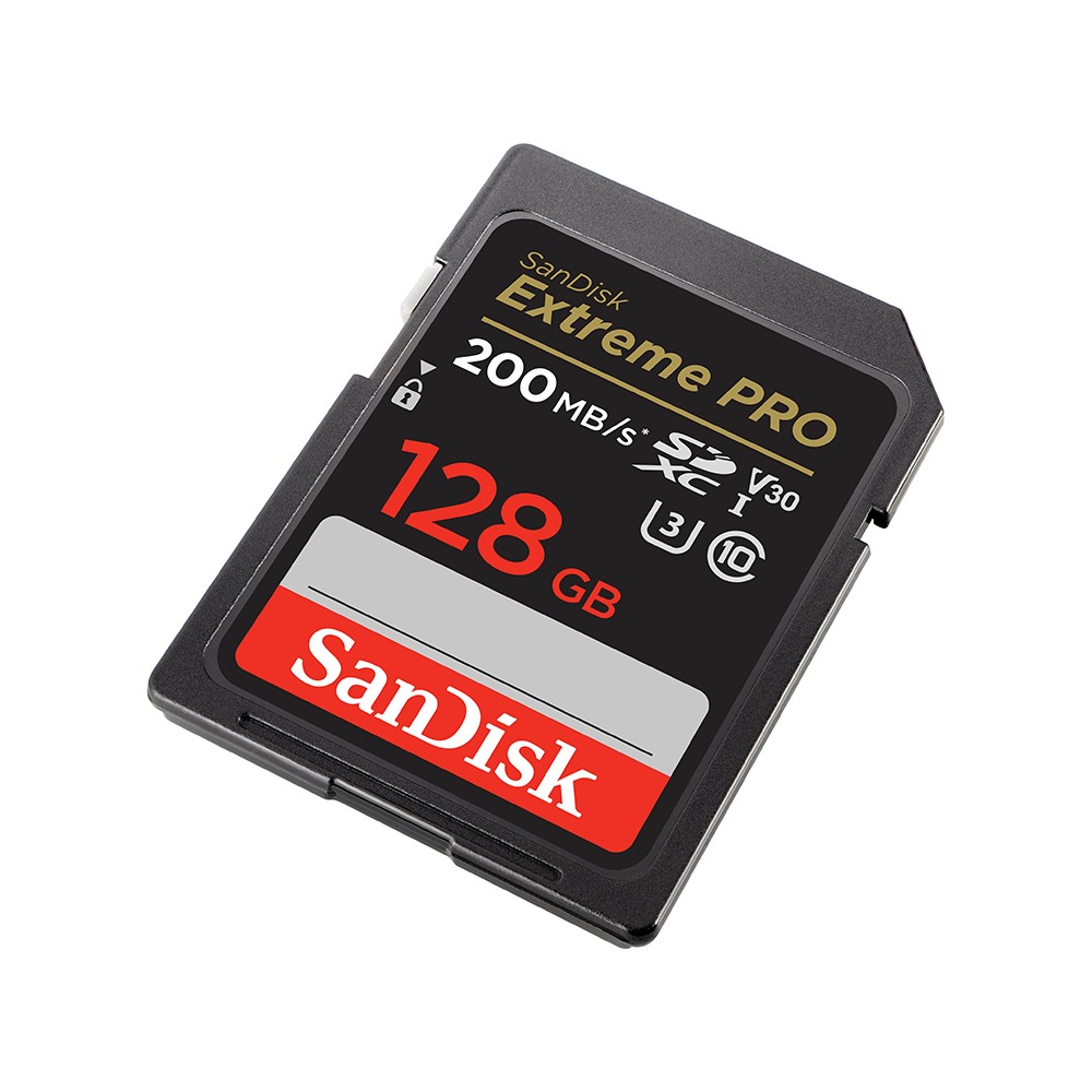 เมมโมรี่การ์ด SanDisk Extreme Pro SDXC 128GB V30 U3 C10 200MB/s R 90MB/s W (SDSDXXD-128G-GN4IN)