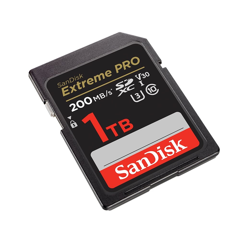 เมมโมรี่การ์ด SanDisk Extreme Pro SDXC 1TB V30 U3 C10 200MB/s R 140MB/s W (SDSDXXD-1T00-GN4IN)