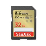 เมมโมรี่การ์ด SanDisk Extreme SDHC 32GB V30 U3 C10 100MB/s R 60MB/s W (SDSDXVT-032G-GNCIN)