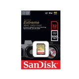 เมมโมรี่การ์ด SanDisk Extreme SDHC 32GB V30 U3 C10 100MB/s R 60MB/s W (SDSDXVT-032G-GNCIN)