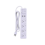 รางปลั๊กไฟ Toshino 4 Wat 4 Switch 2x USBA, 1x USB-C (PD) 3M. (WY-43)