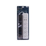 รางปลั๊กไฟ Toshino 4 Wat 4 Switch 2x USBA, 1x USB-C (PD) 3M. (WY-43)