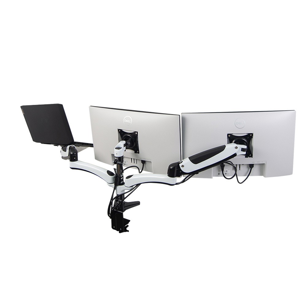 แขนจับจอมอนิเตอร์ ERGONOZ Triple Monitor Arm (EGN-02T) White