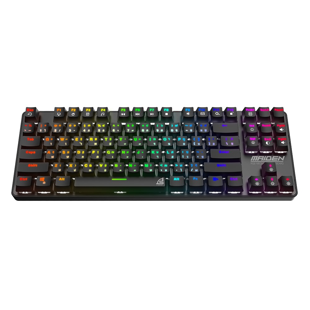 คีย์บอร์ดเกมมิ่ง Signo Gaming Keyboard Maiden KB-761 TKL Mechanical (Red Switch)