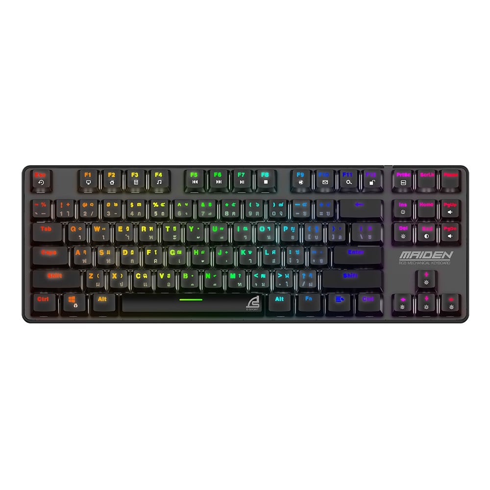 คีย์บอร์ดเกมมิ่ง Signo Gaming Keyboard Maiden KB-761 TKL Mechanical (Blue Switch)