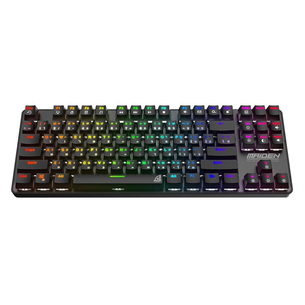 คีย์บอร์ดเกมมิ่ง Signo Gaming Keyboard Maiden KB-761 TKL Mechanical (Blue Switch)