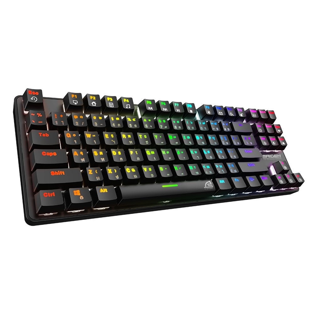 คีย์บอร์ดเกมมิ่ง Signo Gaming Keyboard Maiden KB-761 TKL Mechanical (Blue Switch)