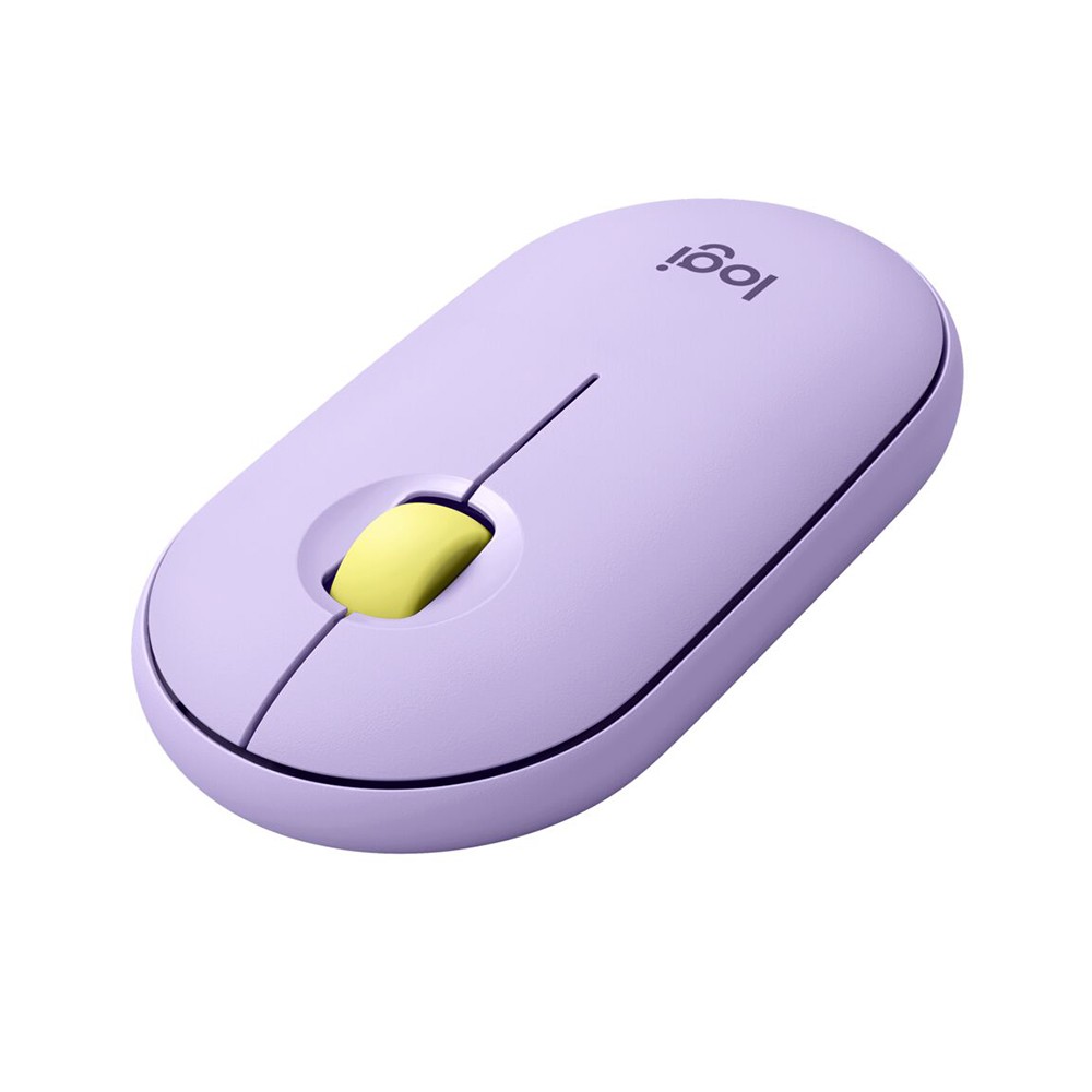 เมาสไร้สาย เมาส์ทำงาน Logitech Bluetooth M350 Pebble Lavender ...