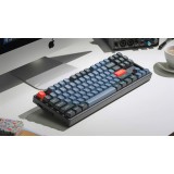 คีย์บอร์ดเกมมิ่ง Keychron Gaming Keyboard K8 Pro Swappable RGB Backlight Aluminum Blue Switch - Black (Eng/TH)