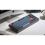 คีย์บอร์ดเกมมิ่ง Keychron Gaming Keyboard K8 Pro Swappable RGB Backlight Aluminum Brown Switch - Black (Eng/TH)