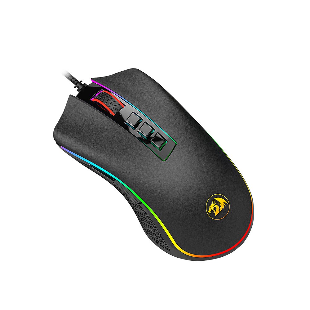 เมาส์เกมมิ่ง Redragon Gaming Mouse Cobra M711 Black