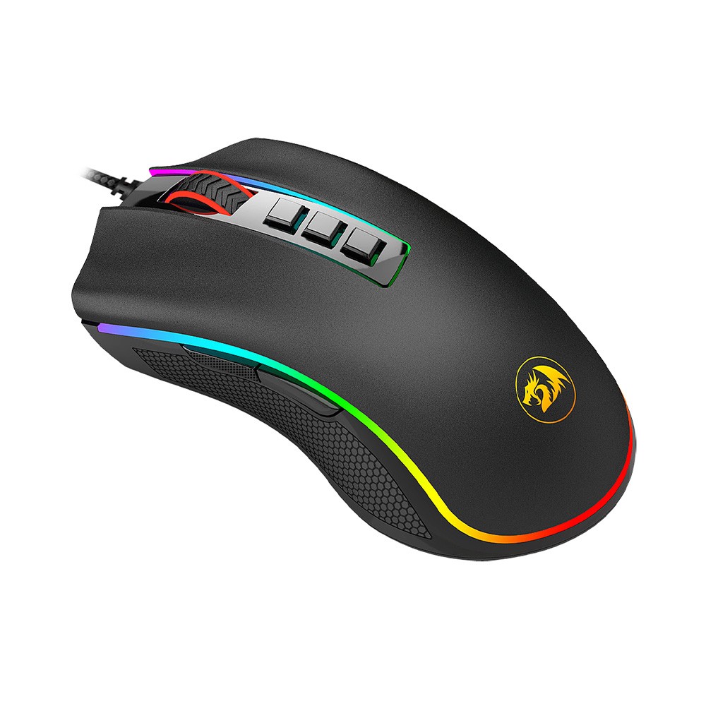 เมาส์เกมมิ่ง Redragon Gaming Mouse Cobra M711 Black