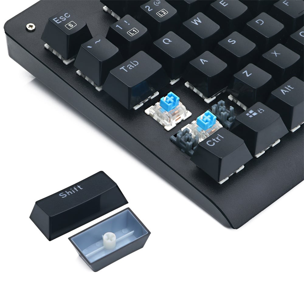 คีย์บอร์ดเกมมิ่ง Redragon Gaming Keyboard DARK AVENGER K568 RGB Blue Switch (EN/TH)