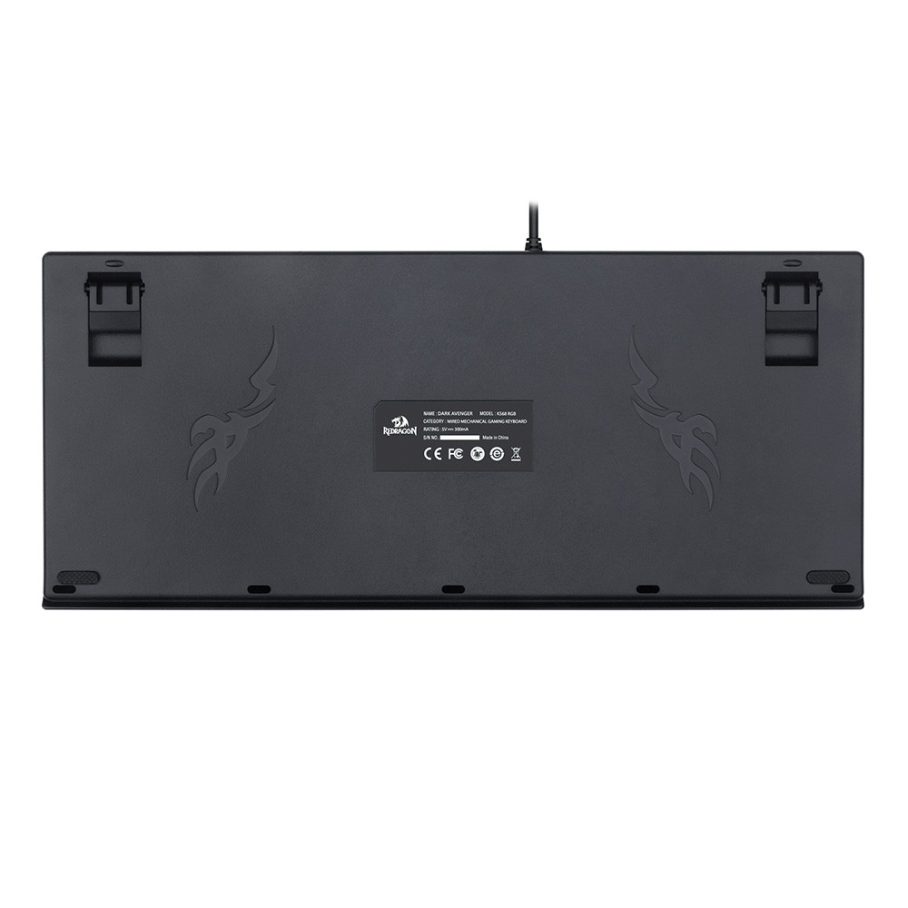คีย์บอร์ดเกมมิ่ง Redragon Gaming Keyboard DARK AVENGER K568 RGB Blue Switch (EN/TH)