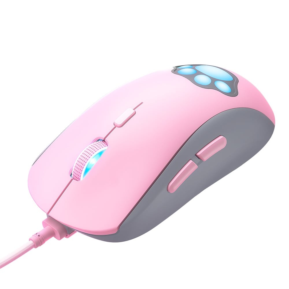 เมาส์เกมมิ่ง Onikuma Gaming Mouse Neko Pink