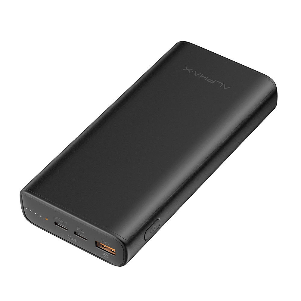 พาวเวอร์แบงค์ ALPHA ความจุ 20,000 mAh C65W-PD Black