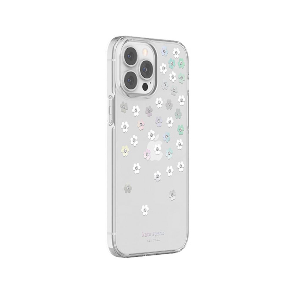เคส Kate Spade New York iPhone 14 Pro Scattered Flowers/Iridescent/Clear/White/Gems