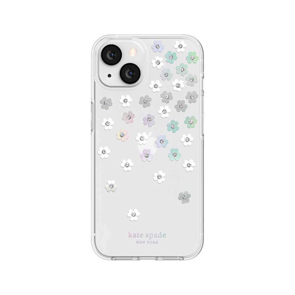 Kate Spade New York เคส iPhone 14 Plus Scattered Flowers/Iridescent/Clear/White/Gems