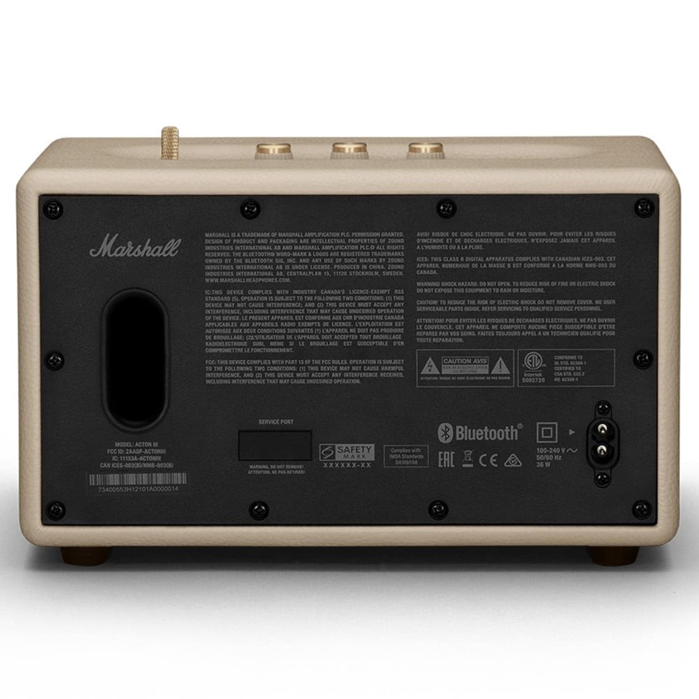 ลำโพงบลูทูธ Marshall Bluetooth Speaker Acton III Cream