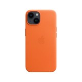 Apple iPhone 14 Leather Case with MagSafe - Orange