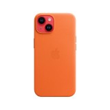 Apple iPhone 14 Leather Case with MagSafe - Orange