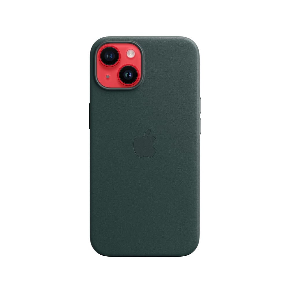 Apple iPhone 14 Plus Leather Case with MagSafe - Forest Green