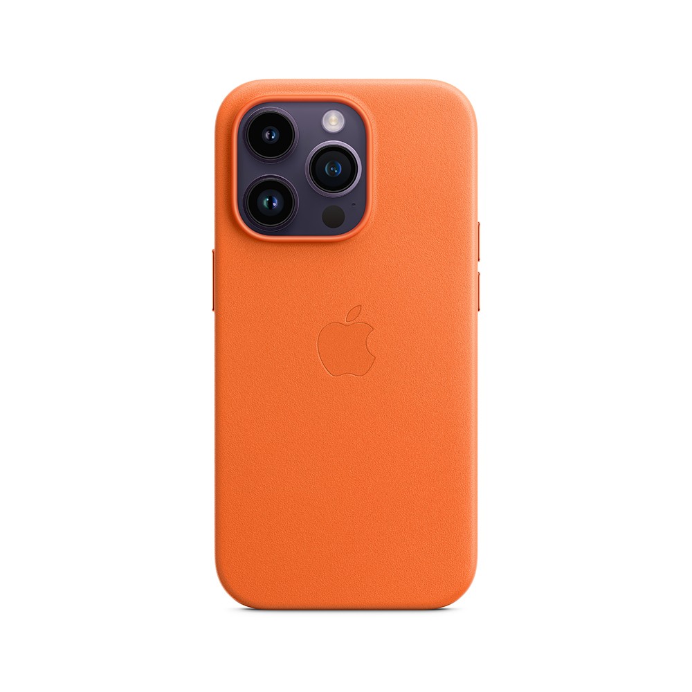 Apple iPhone 14 Pro Max Leather Case with MagSafe - Orange