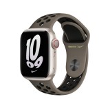 Apple Watch 45mm Olive Grey/Black Nike Sport Band