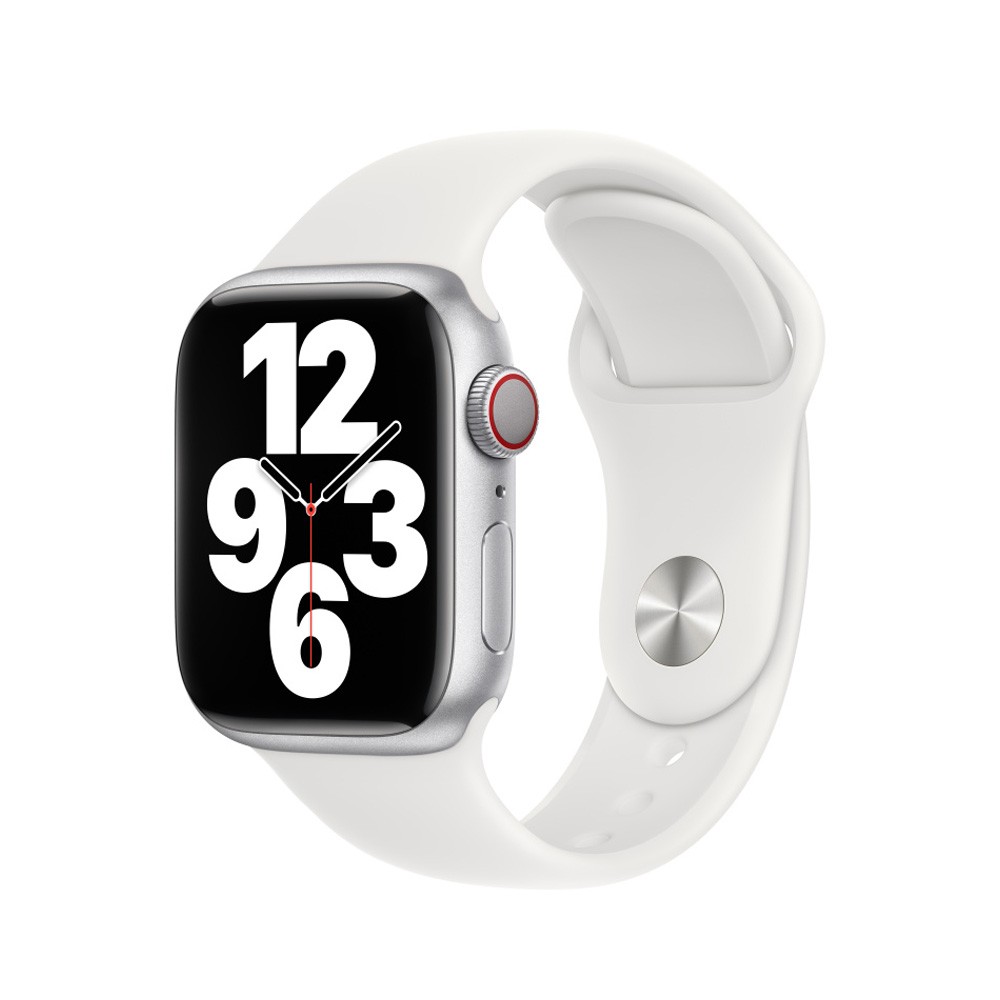 Apple Watch 45mm White Sport Band