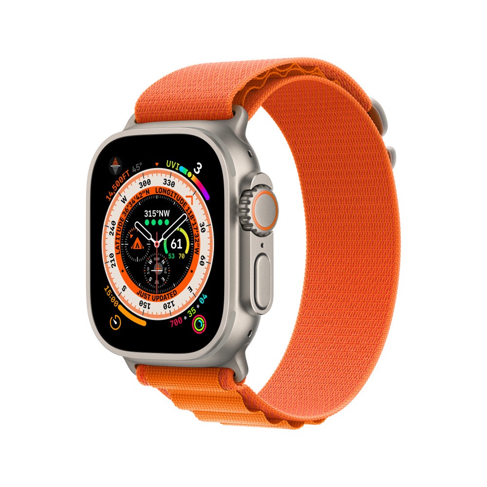 Apple Watch 49mm Orange Alpine Loop - Small