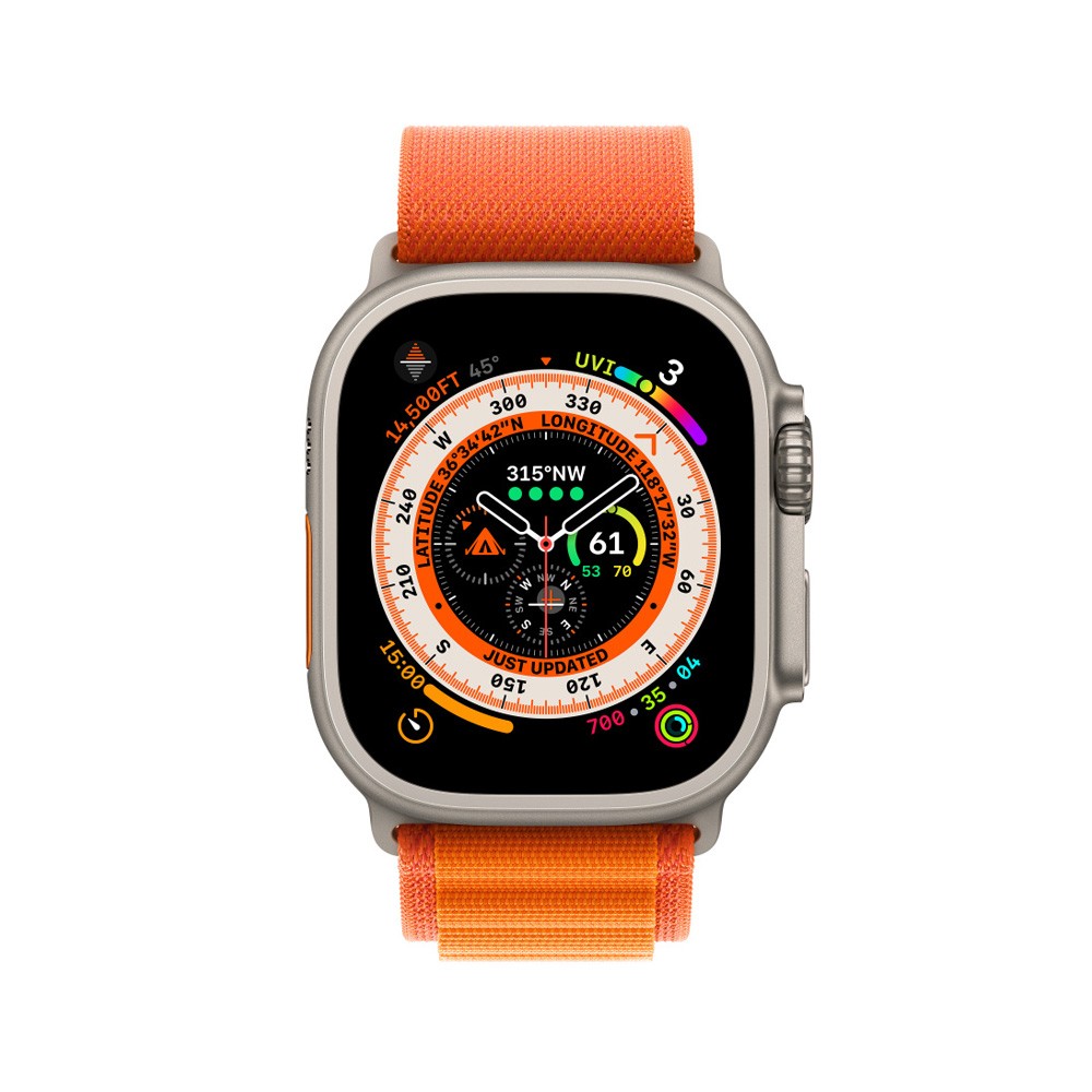 Apple Watch 49mm Orange Alpine Loop - Small