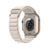 Apple Watch 49mm Starlight Alpine Loop - Large
