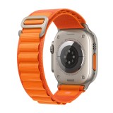 Apple Watch Ultra GPS + Cellular 49mm Titanium Case with Orange Alpine Loop - Large