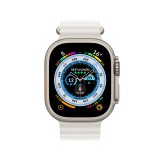 Apple Watch Ultra GPS + Cellular 49mm Titanium Case with White Ocean Band