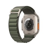 Apple Watch Ultra GPS + Cellular 49mm Titanium Case with Green Alpine Loop - Small